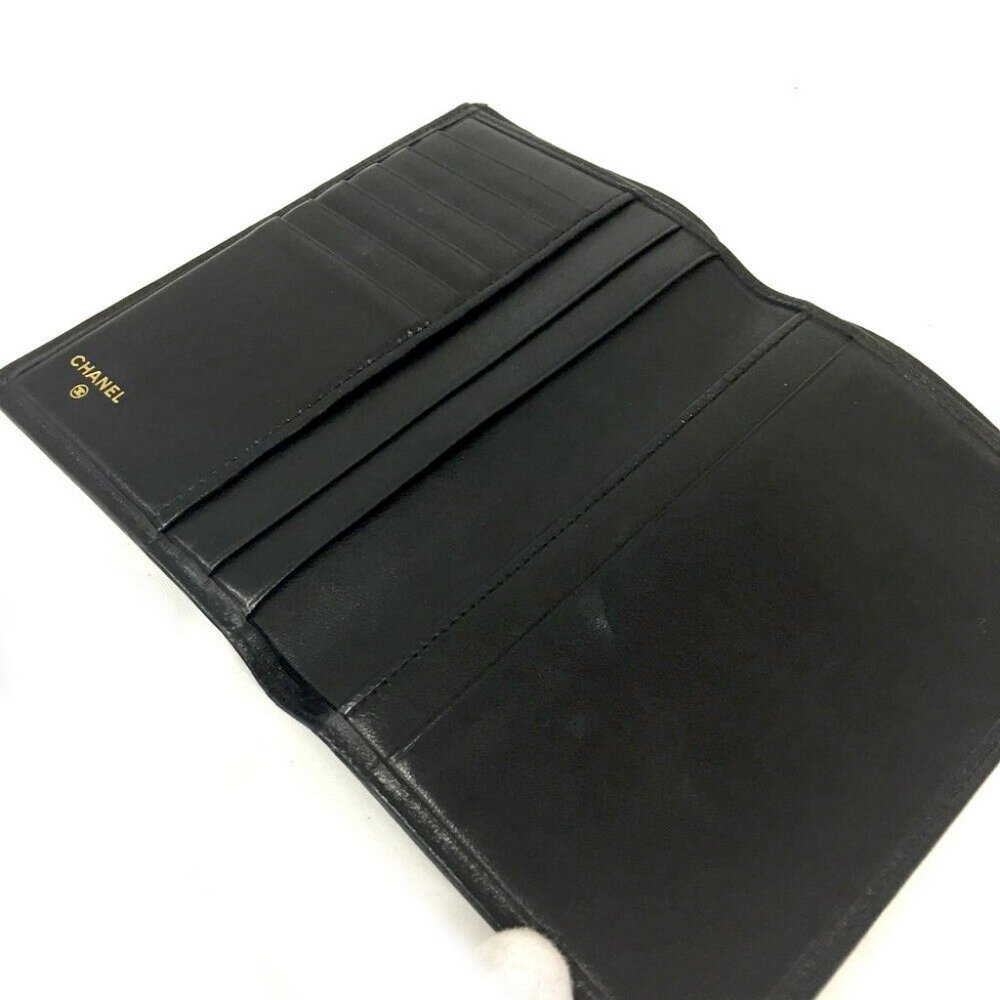 Auth Chanel Matelasse Cc Logo Bifold #14125X18 - Picture 5 of 8